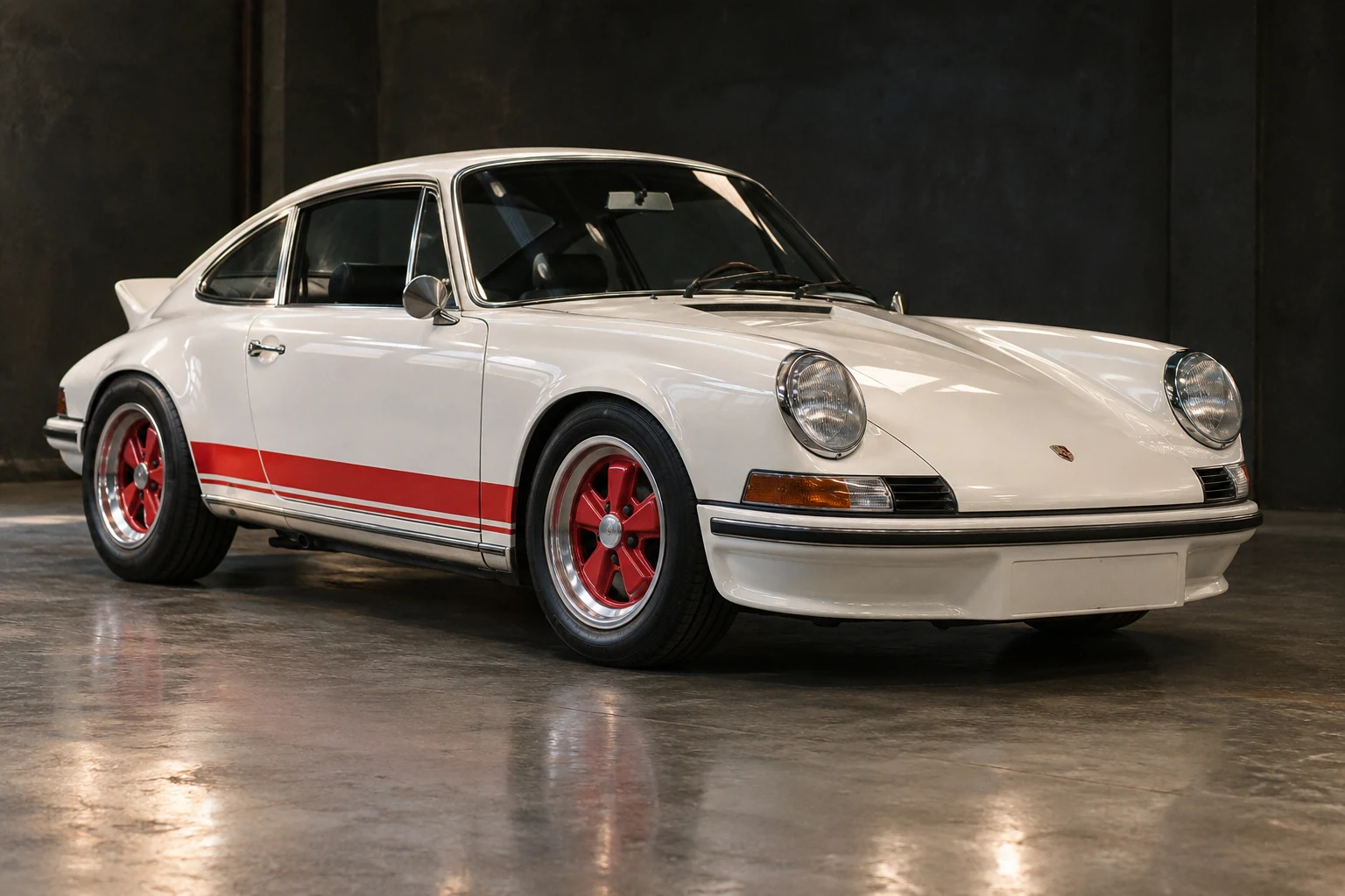 Illustrative image: Finished, painted 1973 Carrera-style 911